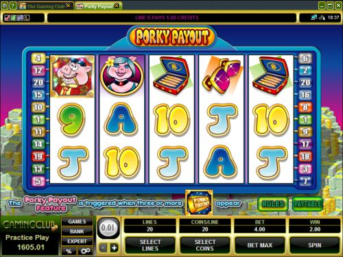 porky payout slot