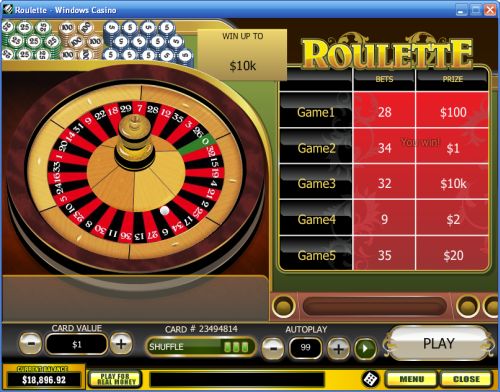 roulette scratch card