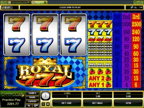 royal 7s classic slot