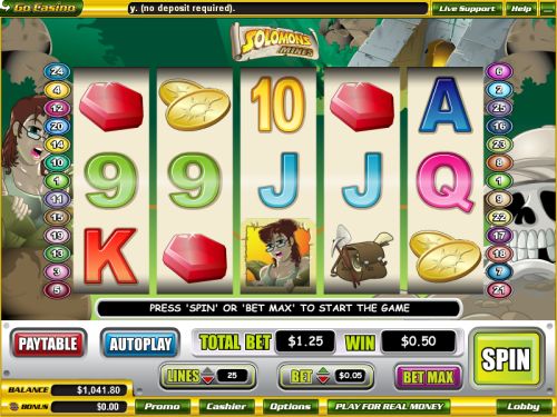 solomons mines video slot