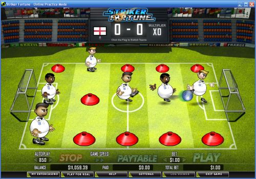 striker fortune table football game
