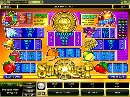 sunquest casino game