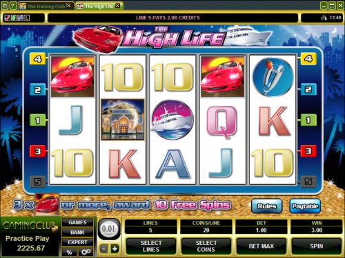 high life video slot