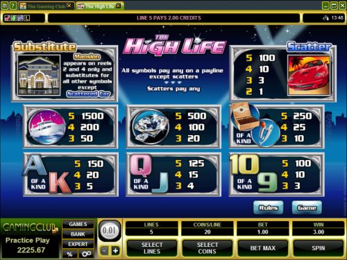 high life casino game