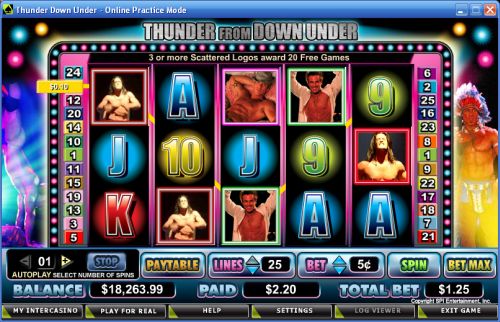 thunder down under video slot