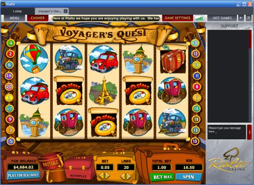 voyagers quest slot