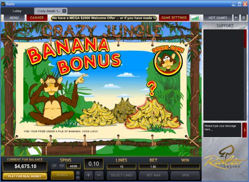 crazy jungle casino game