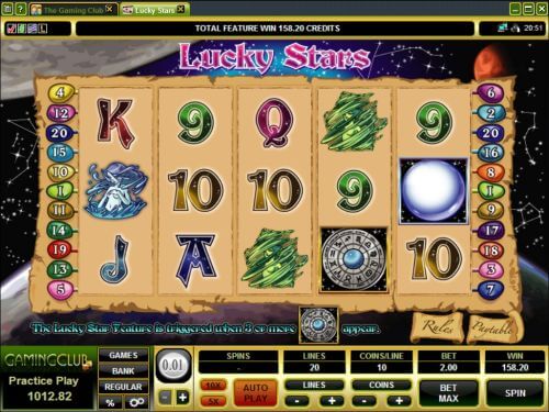 lucky stars microgaming slot